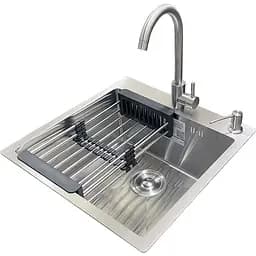 Комплект мийка + змішувач Romzha Arta U-450S (A)