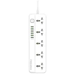 Сетевой фильтр-удлинитель ProLogix Premium PRSC5614W 5 розеток, 6 USB AUTO ID, 2 м - мініатюра 3
