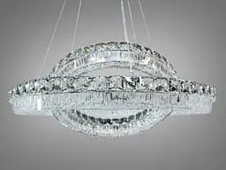 Підвісна LED-люстра Diasha MD6027/600+400HR для вітальні, спальні та кухні, 152 W, пульт, 61 см, 13-20m2 - мініатюра 4