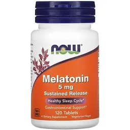 Мелатонін Now Foods Melatonin 5 мг 120 таблеток