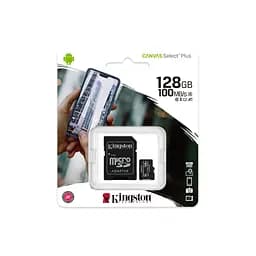 Карта пам'яті Kingston microSDXC Canvas Select Plus 128GB Class 10 UHS-1 + SD адаптер [SDCS2/128GB] [59154] - мініатюра 5