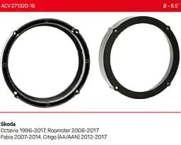 Проставки під динаміки ACV 271320-16 для автомобілів Skoda - мініатюра 4