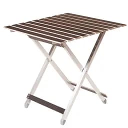 Стол Vitan Aluwood Большой профильная труба Ø25х25 мм коричневый