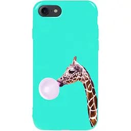 Чохол-накладка Toto Pure TPU 2 mm Print Case Apple iPhone 7/8/SE 2020 #37 Giraff Gum Mint