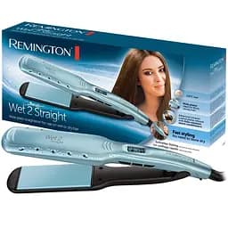 Випрямляч Remington Wet 2 Straight, 62 Вт, температурних режимів 10, 140-230С, дисплей, кераміка, блакитний - мініатюра 5