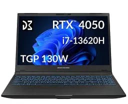 Ноутбук Dream Machines 15.6 RG4050-15UA61 1920x1080 IPS 144Hz/Intel Core i7-13620H/16GB/1TB/RTX 4050 6GB/DOS/Black (RG4050-15UA61)