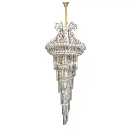 Люстра подвесная Brille хрустальная для холла E14 40W G (BCL-696S/35)