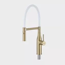 Смеситель для кухни гибкий излив золото Gappo G4098-23 Золотой