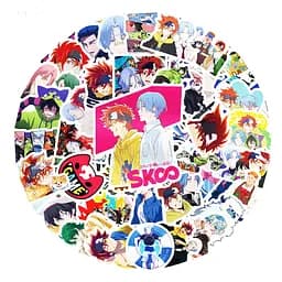 Стікерпак Набір наклейок GeekLand Скейт: Нескінченність SK8 the Infinity 50 штук