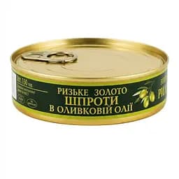 Шпроти Riga Gold Ризьке Золото в оливковій олії 160 г