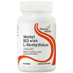 Метил B12 с L-метилфолатом Seeking Health Methyl B12 with L-Methylfolate со вкусом вишни 60 таблеток