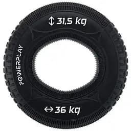 Еспандер кістьовий PowerPlay силіконовий PP-4330 Hand Grip Loops Hard 31.5-36 кг Чорний (PP_4330_Black_(31.5-36kg))