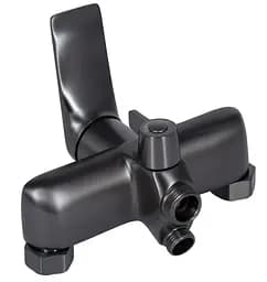 Змішувач для ванни Qtap Vlasta New QTVLA260GMB45645 Gunmetal Black PVD - мініатюра 2