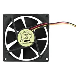 Вентилятор Gembird 80х80х25мм Sleeve 3pin (FANCASE) - мініатюра 3