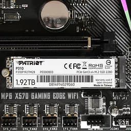 Накопичувач SSD M.2 Patriot P310 1920GB NVMe 2280 PCIe 3.0x4 3D NAND TLC (P310P192TM28) - мініатюра 6