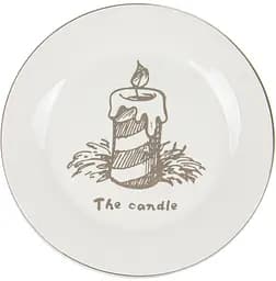 Тарелка Lefard 858-0039 Новогодняя керамика 21 см Белый