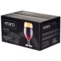 Набір низьких келихів для пива Krosno Elite, скло, 500 мл, 6 шт. (788593) - мініатюра 3