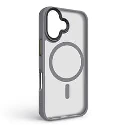 Чехол для Apple iPhone 16, Uniq MagCase, серый, противоударный, панель-накладка с MagSafe, ударопрочный TPU+PC, с магнитом MagSafe, поддержка полноценной беспроводной зарядки, ArmorStandart (ARM79496) - мініатюра 2