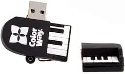 Флеш накопичувач USB 64Gb "Piano", Black ColorWay teh0021092 - мініатюра 3