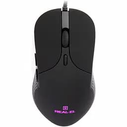 Мишка REAL-EL RM-295 USB Black - мініатюра 4