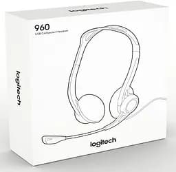 Навушники Logitech накладна гарнітура стерео Headset PC 960 Stereo Headset USB (981-000100) - мініатюра 10