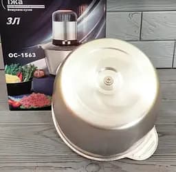 Подрібнювач - чоппер електричний A-Plus з металевою чашею OC-1563 600 Вт 3 л - мініатюра 6