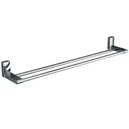 Тримач для рушника Frap F1809 з 2-ма накладками 600 мм білий/хром Хром