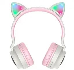 Навушники Hoco Bluetooth W27 Cat Ear Wireless Headphones сірі - мініатюра 2