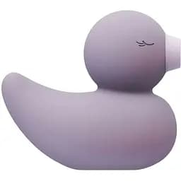 Вакуумный вибратор-уточка CuteVibe Ducky Grey