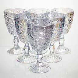 Набір келихів для вина 6 штук 340 мл винні келихи на ніжці скляні фужери для вина подарункові Yiwu HP-19-173