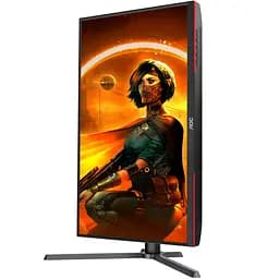 Монітор TFT 27" AOC Q27G3XMN/BK, MiniLED QHD IPS, 180Hz, 1ms, 2xHDMI, DP, HAS, Pivot, чорно-червоний (Q27G3XMN/BK) - мініатюра 3