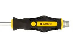 Викрутка ударна шліцева плоска Mastertool SL6 x 150мм HEX 49-6615 - мініатюра 5