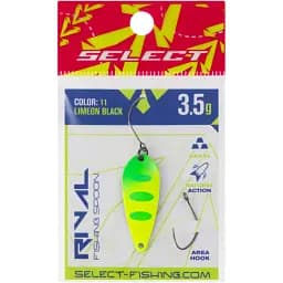 Блешня Select Rival 3.5g 34mm #11 LimeON Black - мініатюра 2