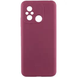 Чехол Lakshmi Silicone Cover Full Camera AAA для Xiaomi Redmi 12C Бордовый/Plum