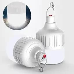 Лампа акумуляторна з гачком 120W + кабель Micro-USB біла - мініатюра 2
