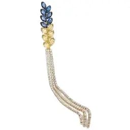 Брошь Колосок пшеницы со стразами