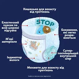 Підгузки-трусики нічні Pampers Night Pants Розмір 7 (15+ кг) 35 шт. - мініатюра 2