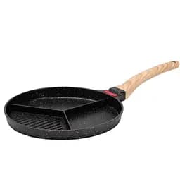 Сковорода порционная 3 секции 25 см. Черный