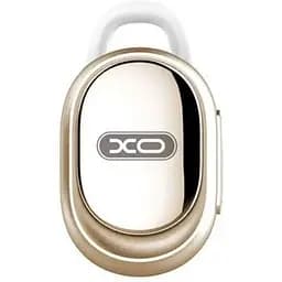 Бездротова моно гарнітура XO B18 Bluetooth mini золотиста - мініатюра 3