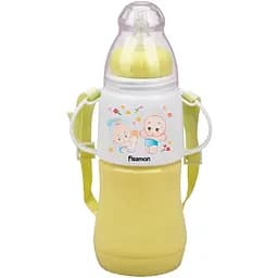 Пляшечка для годування Fissman з ручками 230 мл жовта (7957)