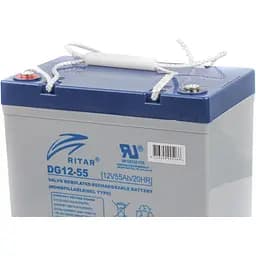 Акумулятор Ritar GEL 12V/55Ah/660Wh [DG12-55] [125674] - мініатюра 2