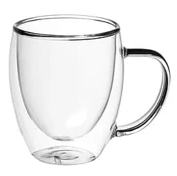 Набір чашок Maxmark із подвійними стінками, 360 мл, прозорий (MK-2740DW)