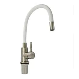 Змішувач для кухні Udis EZA4-F090KW гнучкий гусак нержавіюча сталь Білий 30412