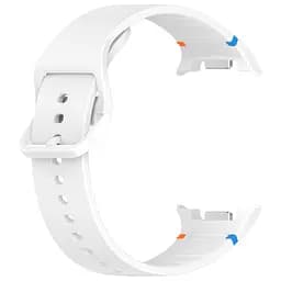 Силіконовий ремінець на смарт годинник Samsung Galaxy Watch 8 40mm/8 Classic 46mm/8 44mm, Silicone, white, зі зручною застібкою, на фітнес браслет, ArmorStandart (ARM86868) - мініатюра 3