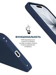 Силиконовый чехол с MagSafe для Apple iPhone 17, ICON2 MagCase, серый, противоударный, панель с мягкой подкладкой, защита всего корпуса, поддержка беспроводной зарядки, совместим с защитными стеклами и пленками, ArmorStandart (ARM88989) - мініатюра 4