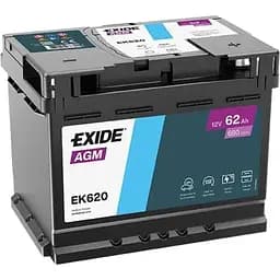 Автомобільний акумулятор Exide START-STOP AGM 6СТ-62Ah АзЕ 680А EN EK620 (3661024037891)