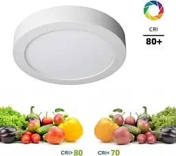 Стельовий світильник LEDUNI Downlight LED Круглий 12W 1200LM Теплий Білий 3000K IP20 Алюміній 161*28Hmm 2 шт. - мініатюра 3