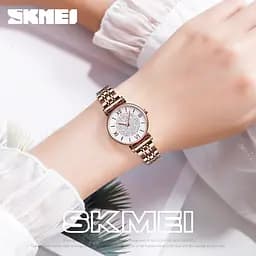Жіночий класичний годинник Skmei 1533 Золотистий - мініатюра 8