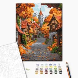 Картина за номерами "Жовтневе містечко" BS54183, 40х50 см - мініатюра 2