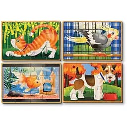 Пазл Melissa & Doug Домашні тварини набір з 4 пазлів в коробці (MD3790) - мініатюра 3